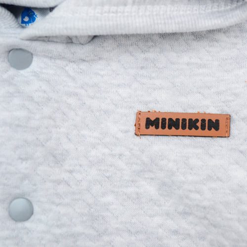 Курточка для малышей 6-18 мес серый меланж Minikin 2016512